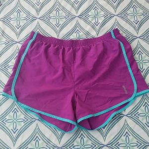 Reebok playdry running shorts purple